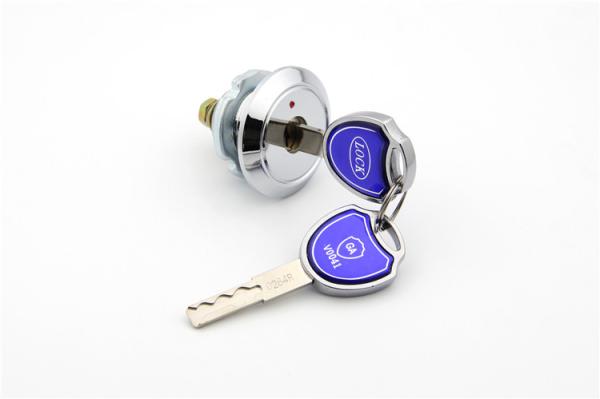 Novel Design Cabinet Door Locks , 25.5mm Office Furniture Locks  Zinc Cylinder