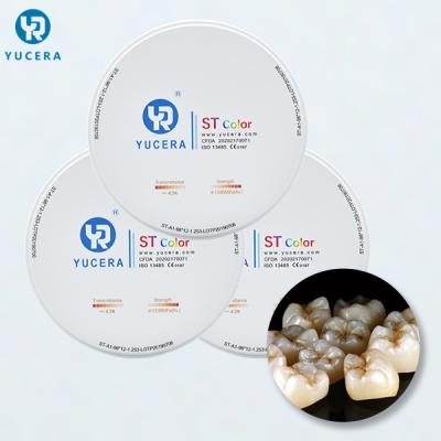Blocos pre protegidos translúcidos super da zircônia para os dentes falsos