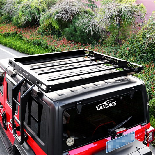 Strong and Aluminum Alloy Perimeter Guard for Jeep Wrangler JL JK Roof Rack Tray Platform Luggage Bracket