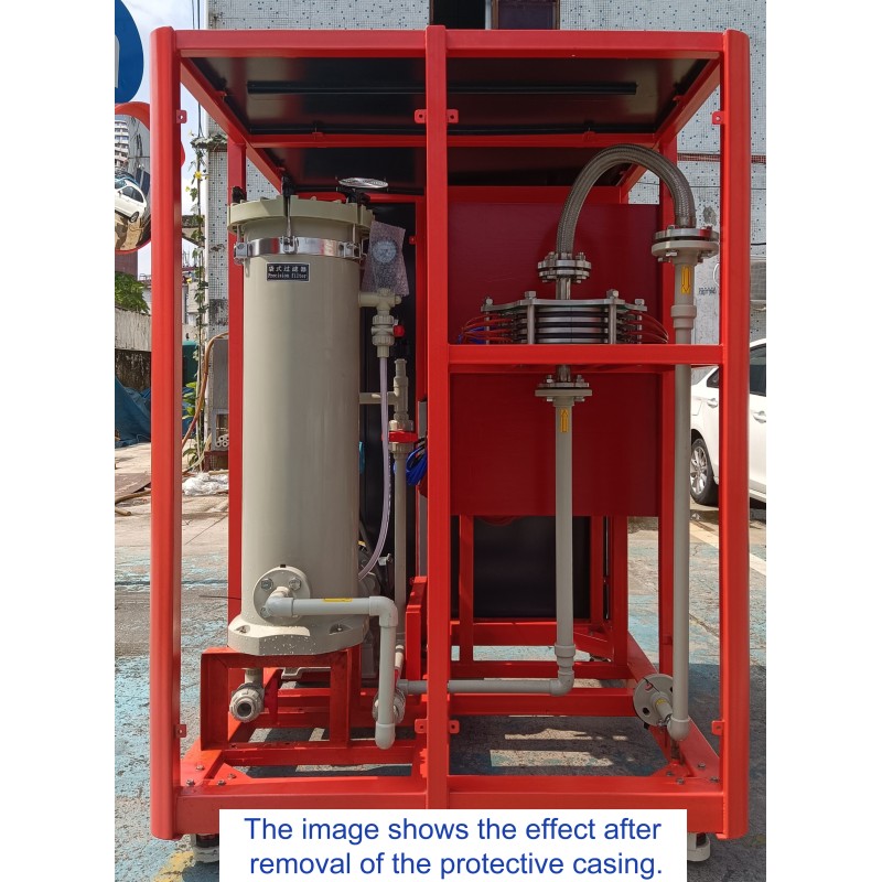 Electrochemical wastewater treatment equipment for treating dyeing and printing wastewater.