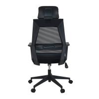 Base alta vermelha de Mesh Office Chair With Nylon da parte traseira do preto por conseguinte liso da cadeira do apoio lombar