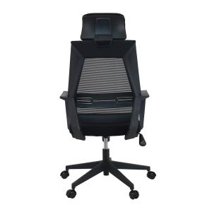 Ergo Smooth Lumbar Support Chair Black Red High Back Mesh Office Chair With