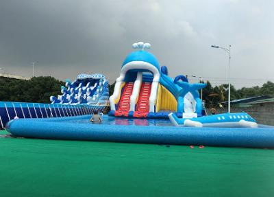 Animal Inflatable Theme Park , Blow Up Water Park Playground PVC Tarpaulin