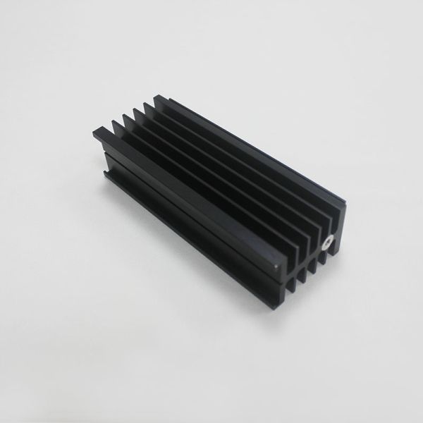 High Efficiency Aluminum Profile Cooling Heat Sink Black Anodizing