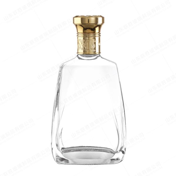 Decal Surface Handling 750ml Glass Liquor Bottle for Spirits Gin Whisky Vodka Tequila