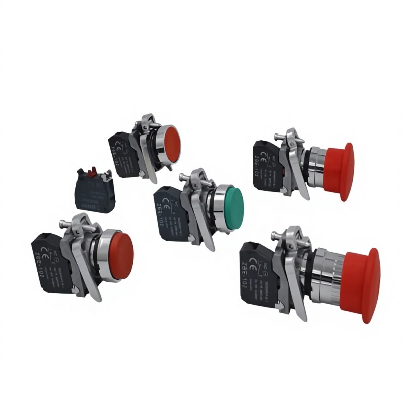 Good Price 380V 10A 1NO1NC Push Pull Type Push Button Switch Silver Alloy Contact XB4-BT42 Emergency Stop Switch IP53 Industrial