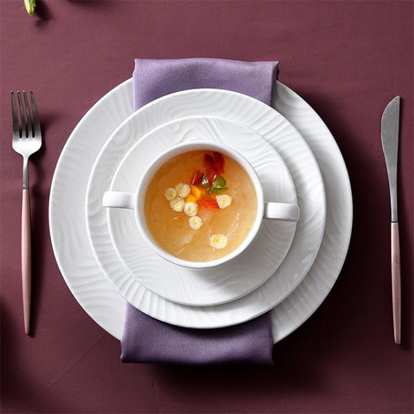 Savall HoReCa Pure White Porcelain Dinnerware Sets Round PB Free