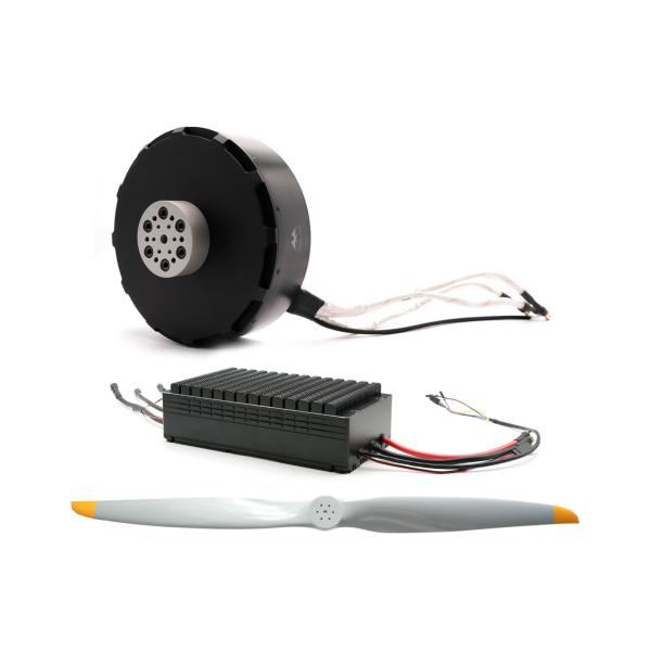 Moteur CC sans balais de 238 mm, poussée de 130 kg pour drones de levage lourd