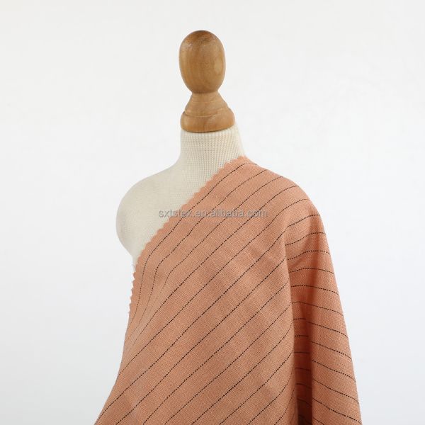 Linen Slub Yarn Dyed Fashion Fabric High Quality Skirt and Shirt Cloth Woven Custom Fabric for Clothing