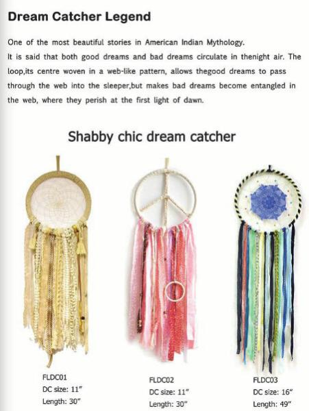 factory wholesale hand made white dream catcher, Indian style pink Feather Dreamcatcher car Dream Catcher Wind Chime