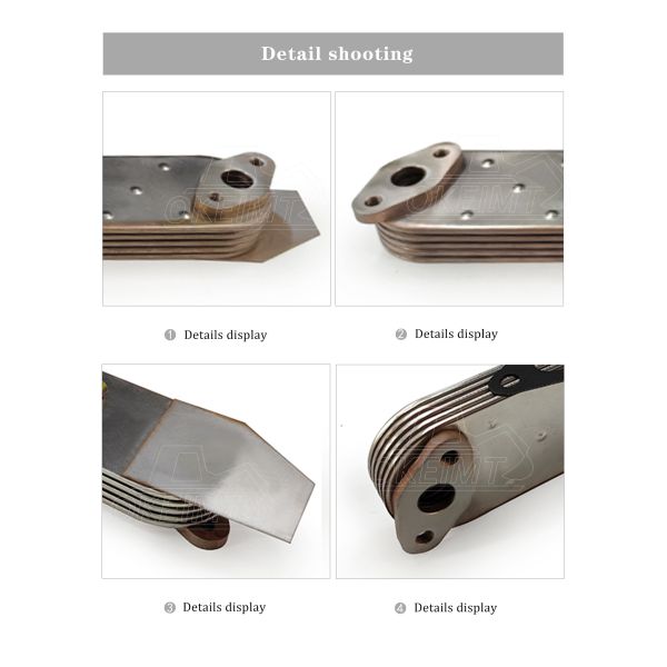 EX200-5 Excavator 6BG1 Isuzu Oil Cooler 1-2700192-0 OEM Standard Size