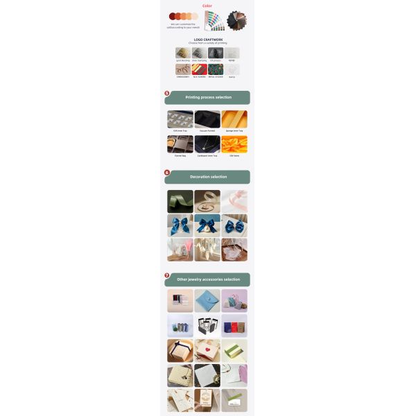 Boîte de bijoux personnalisable Boîte d'emballage