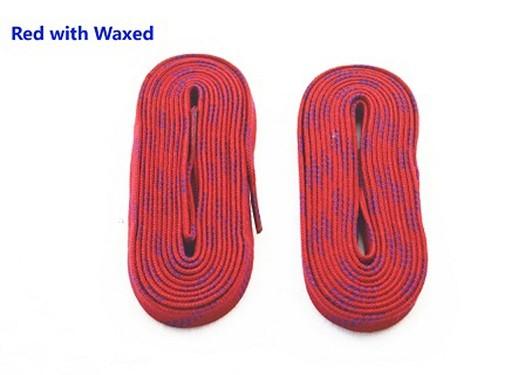 108'' 120'' 130'' Red Hockey Skate Laces Lightweight Polyester Cotton Material