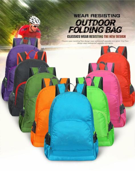 Outdoor Camping Hiking Ultralight Folding Travel Daypack Bag Mountaineering Sports Backpack for Men Women Foldable