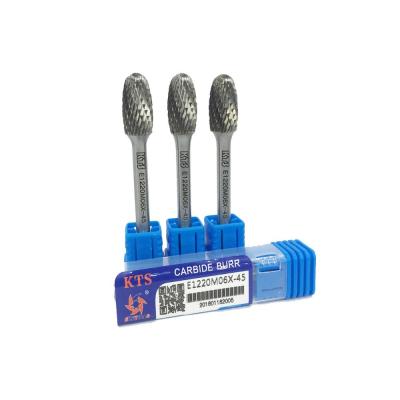 Silver Color Tungsten Carbide Bur , Carbide Rotary Files YG6 / YG8 / YG10X