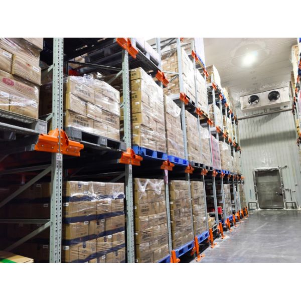 Two Way Radio Shuttle Racking Pallet Runner Rack System For Cold Storage Cold Chain