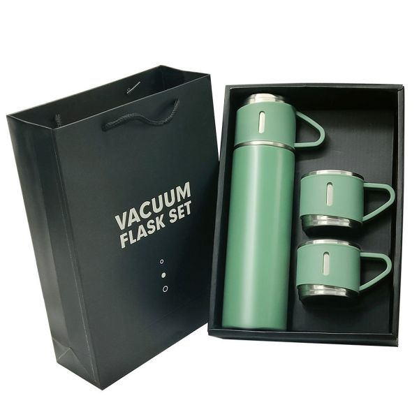 Metal Type Stainless Steel Business Insulated Water Flask 500ML Vacuum Mug Cup