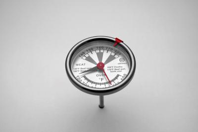Termômetro de forno industrial de aço inoxidável bimetálico 100F - variação da temperatura do forno 600F