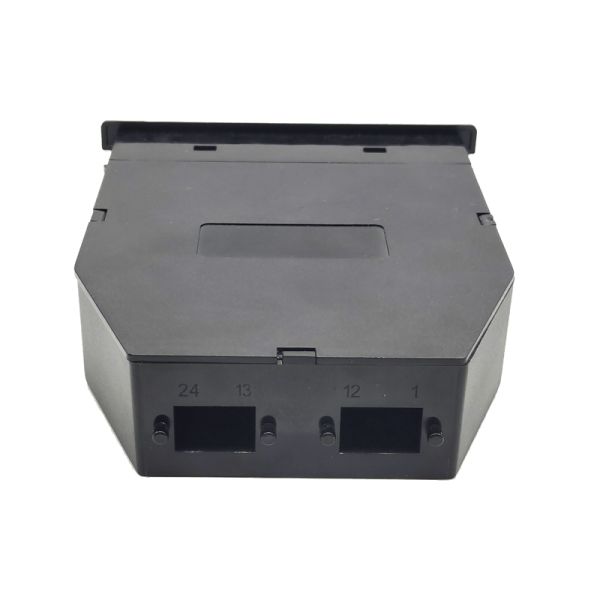 24F Black LC Duplex Multimode MPO MTP Fiber Cassette for 24 Ports OM3 OM4 OS2 Patch Panel