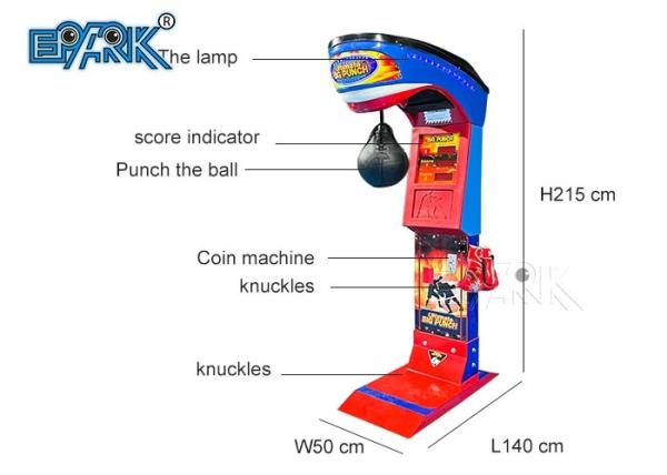 Coin Operated Ultimate Big Punch Ticket Redemption Boxing Arcade Games For Sale