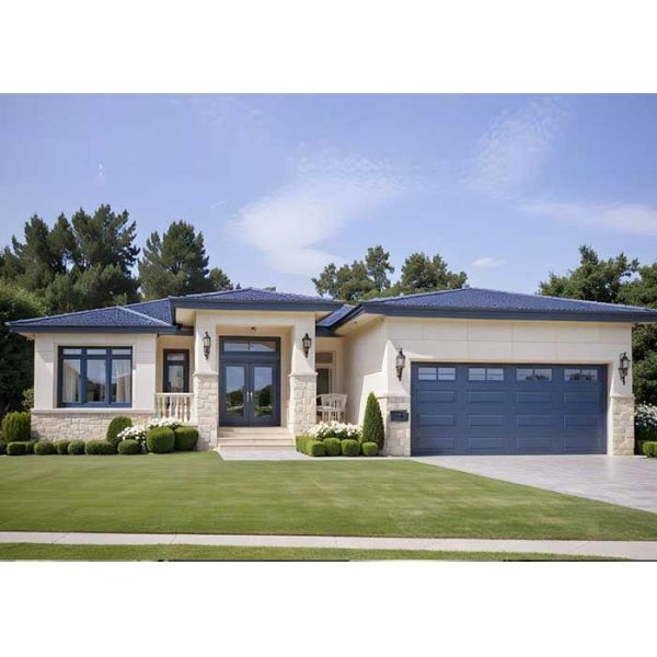 Maison préfabriquée à bas prix Villas Plan Luxe préfabriqué cadre en acier léger Hosue