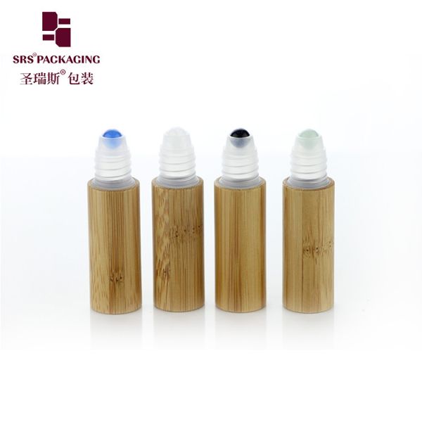 BPP-5ML Bamboo Empty Roller Ball Applicator Bottle For Cosmetic Skincare