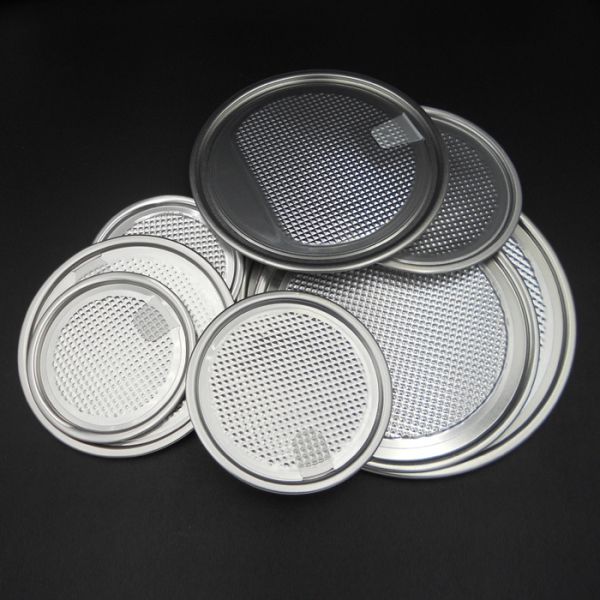 83mm Aluminum Can Lids for Packaging Dry Goods and Agricultural Products with White Outside and Yellow Inside Coating