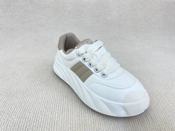 Microfiber Women Sneakers Genuine Leather
