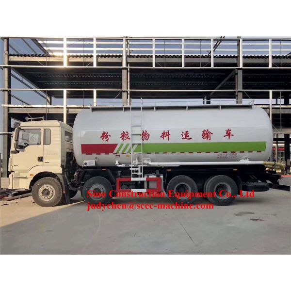 8x4 28m3 Bulk Cement Powder Tank Truck 28-33ton Fly Ash Tanker Truck 371hp