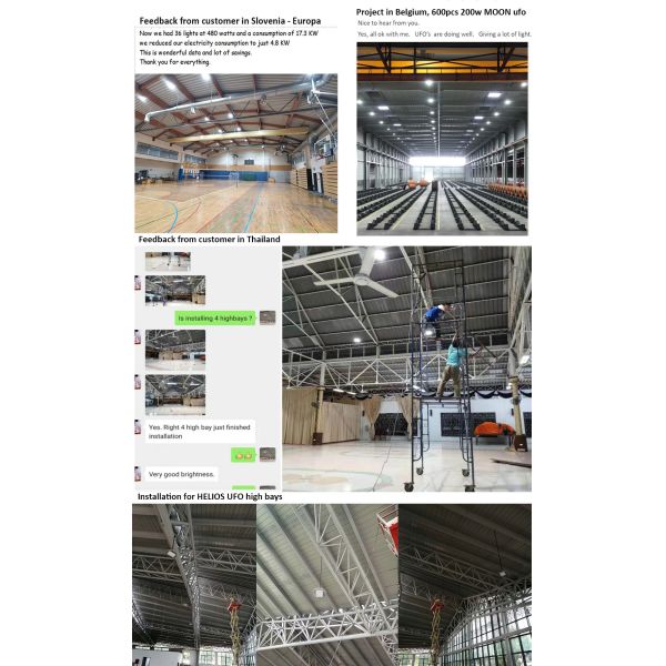 Склад СИД ИП65 22500льм СМД3030 промышленный освещая 150В