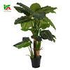 Artificial Monstera Deliciosa Plant 37 Fake Tropical Palm Tree, Perfect Faux Swiss Cheese Plants in Pot