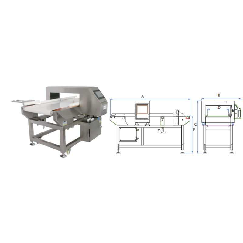 Conveyor Metal Detector For Bulk Products Powders And Liquid Applications In Various Industries