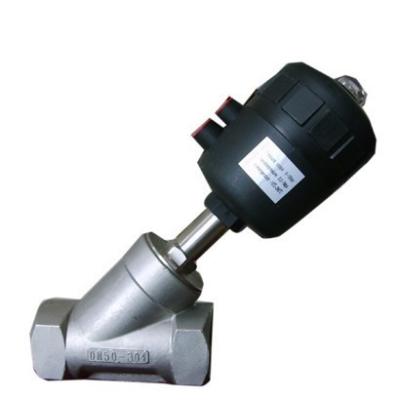 J611F Hexagon Head Piston Operated Pneumatic Stainless Steel Angle Seat Valve Durable
