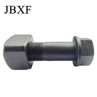 JBXF bulldozer pista pernos y tuercas de acero al carbono para el cubo de la excavadora