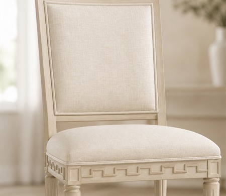 Classic Carved Solid Wood Upholstered Dining Chair-French Style CYC-076