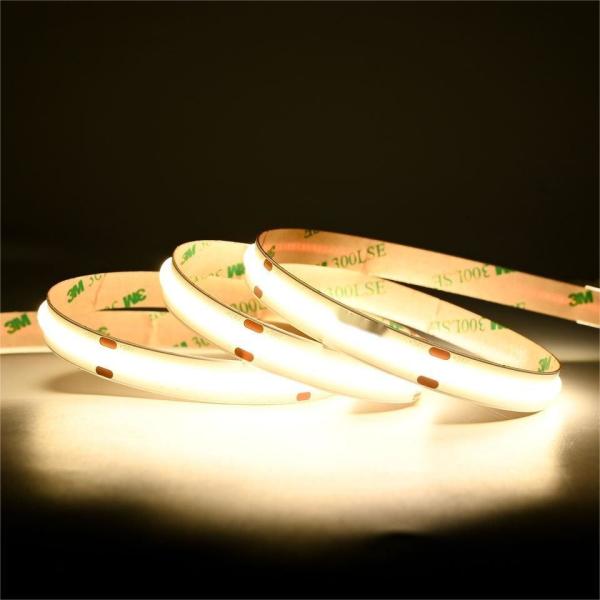 10m/roll Double Lines 600leds 12v 24v Ra80 12mm Flexible COB Led Flexible Strip Light
