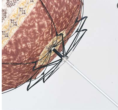 Легкий алюминиевый зонтик с рукояткой