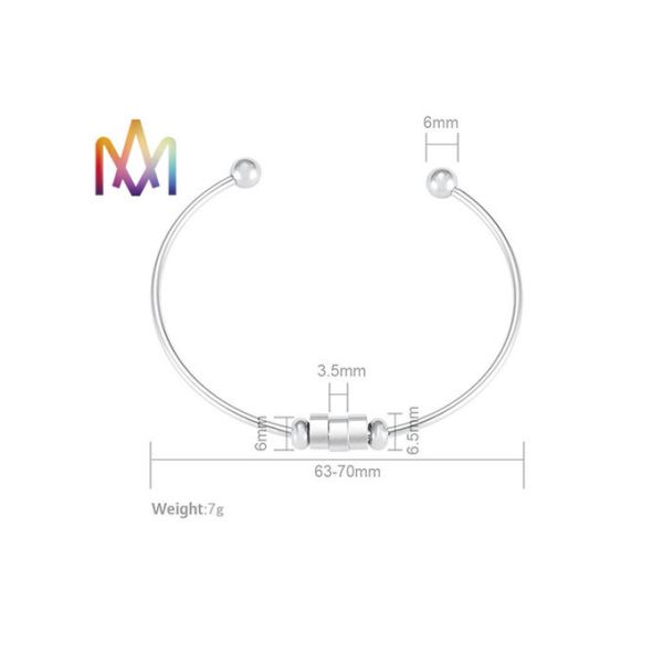 Removable Wired Cuff Womens Engraved Bracelets 7g