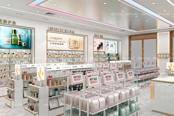 Makeup Store Fixtures Beauty Display Cabinet for Perfume Shop Design Fashion-forward Shop Display