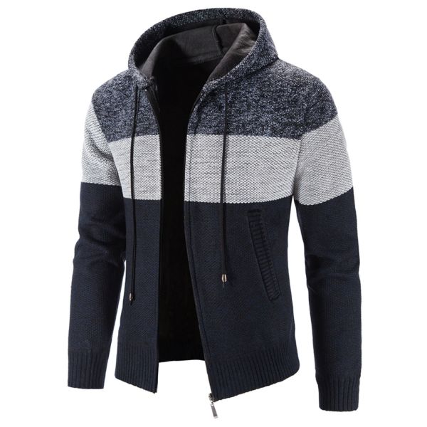 Men's Long Sleeved Sweater Coat Casual Men's Clothing Coats and Jackets for Big Sizes