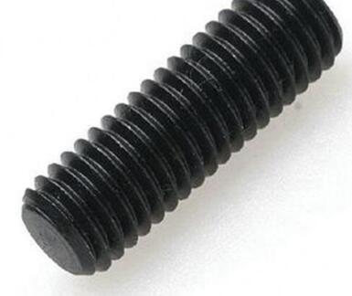 DIN913 Hexagon Socket Set Screw With Flat Point / Black Oxide Carbon Steel Grub Screw