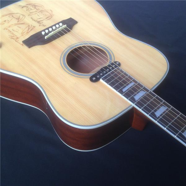 Hot sale Acoustic Guitar Natural Guitar Acoustic with One Piece of body 20 scale Chinese guitar shop free shipping