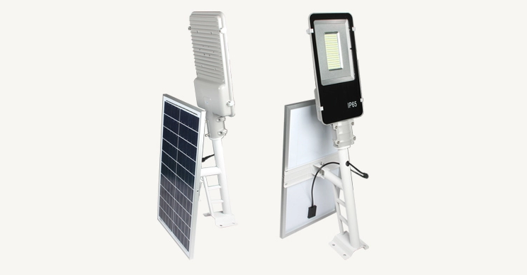 Aluminum IP65 40W Solar LED Street Lights SMD5730 3000K-6500K For Outdoor Road