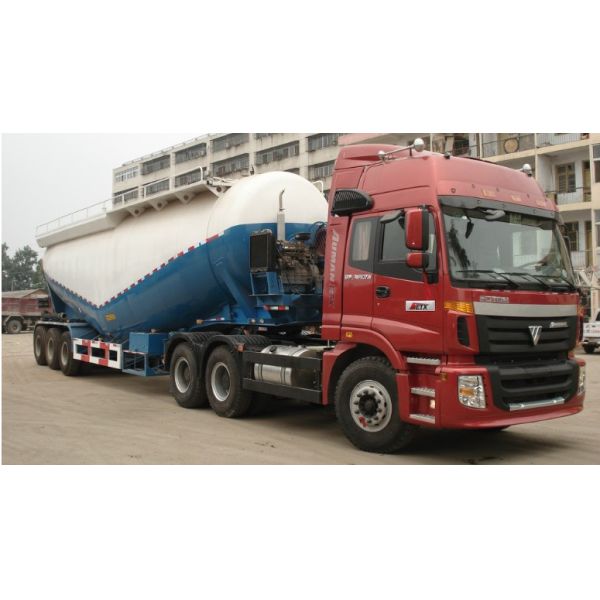 V Shape Bulk Cement Truck With 68m3 Volume CCC/ ISO/SGS Certification
