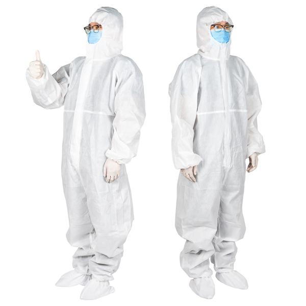 Alcohol Resistant Isolation Hospital Hooded Protective Clothing