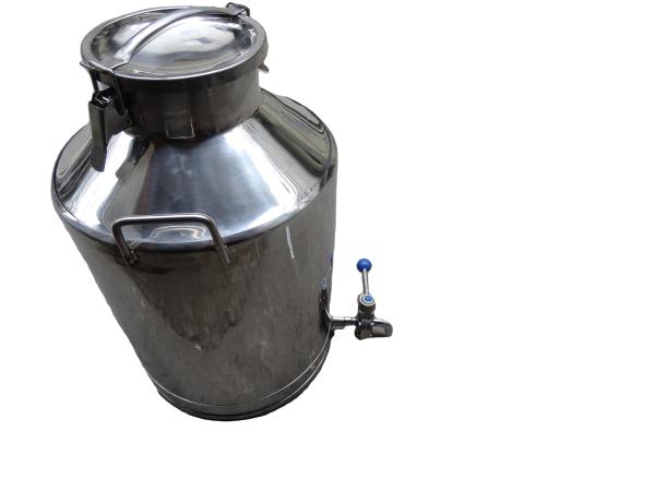 Churn de leite de aço inoxidável isolado 9,5 kg Capacidade para as necessidades do cliente