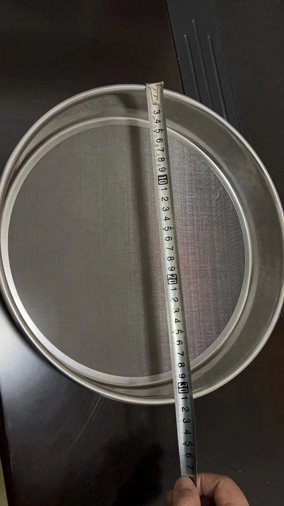 Factory Wholesale 304 Stainless Steel Test Sieve 300mm Diameter Sieve With Woven Mesh For Sand Testing Bulk