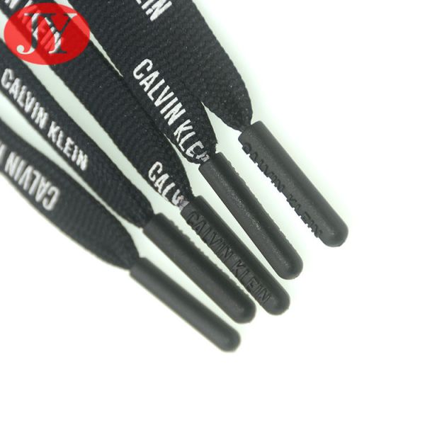 Jiayanag Phthalate Free White color blue aglet stripe plastic TPU soft rubber aglets