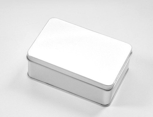 Custom Embossed Rectangle Gift Tin Box With Embossing And Pvc Window