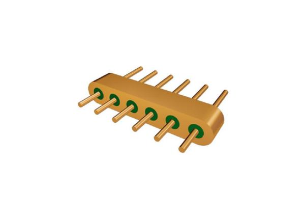 Vidro hermético de 6 pinos para metal os encabeçamentos do Multi-pino dos conectores do selo que espaçam 1.27mm